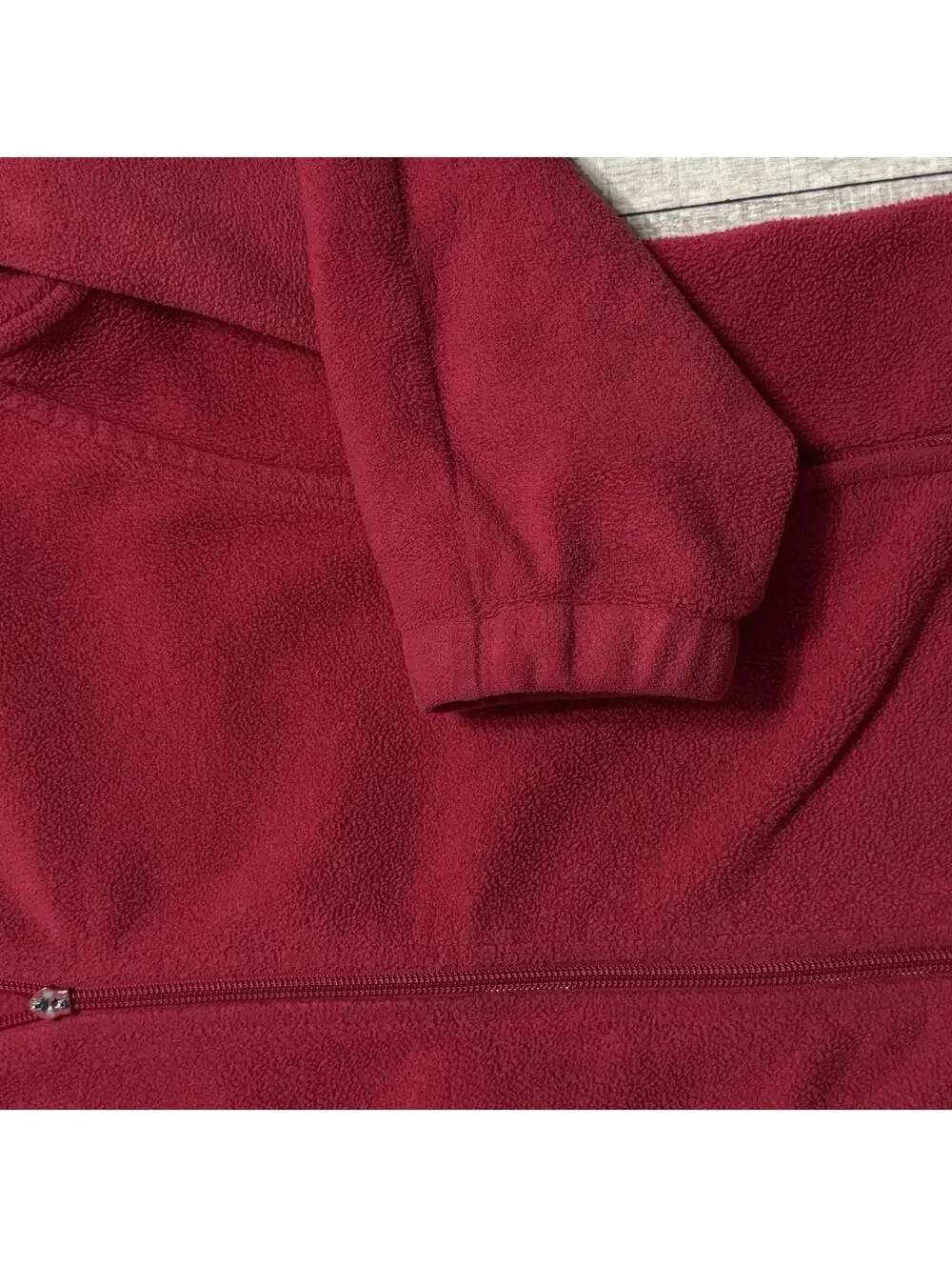 Columbia Benton Springs Full Zip Fleece Jacket Red Pink Womens Medium - Picture 7 of 10